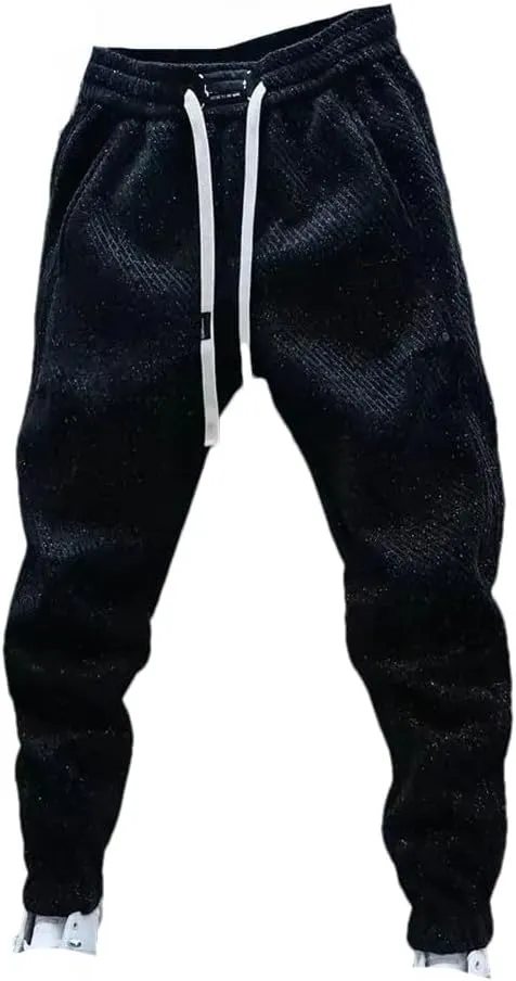 Men Spring Harem Pants Striped Trousers Sports Cargo Sweatpants Loose Elastic Waist Versatile Pants