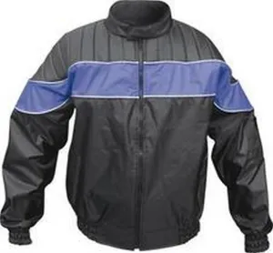 Men's AL2092 Nylon Riding Jacket Small Black/Blue