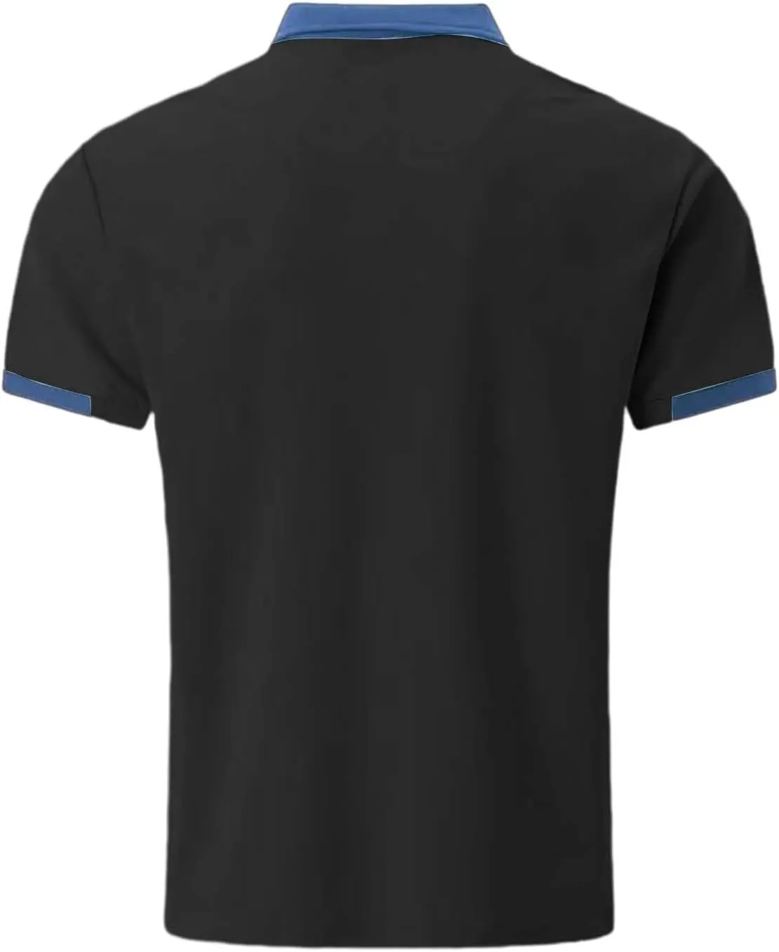 Mens Big and Tall Shirts Autumn Casual Long Sleeve Button Solid Color Long Sleeve T Shirt Top Mens Polo Tee Shirts