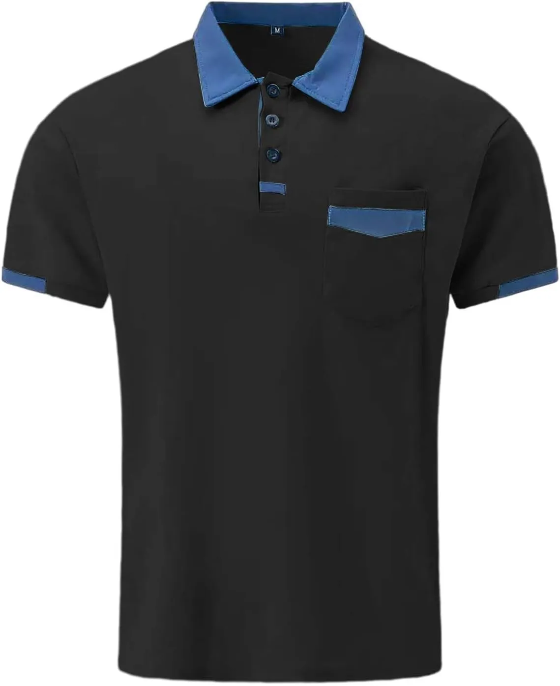 Mens Big and Tall Shirts Autumn Casual Long Sleeve Button Solid Color Long Sleeve T Shirt Top Mens Polo Tee Shirts