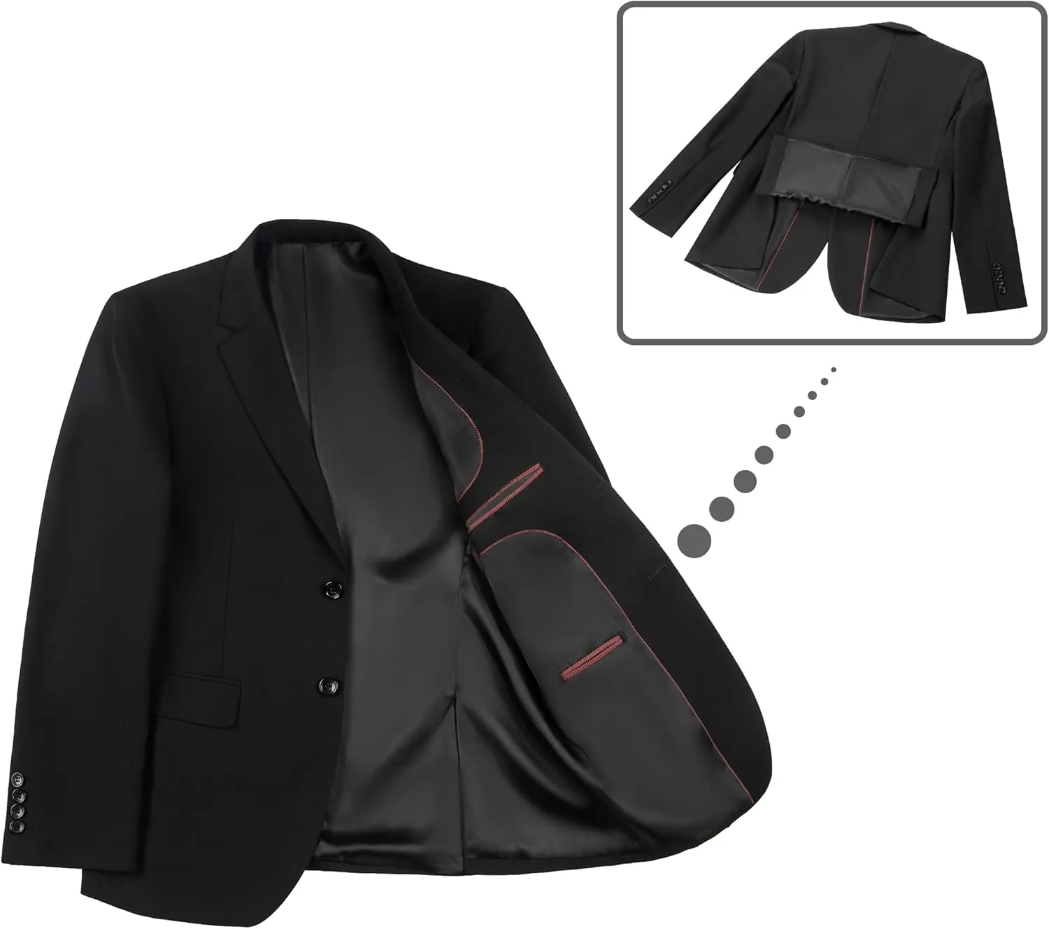 Mens Blazer Sports Coat Slim Fit 2 Button Solid Men's Casual Suit Blazer Jackets