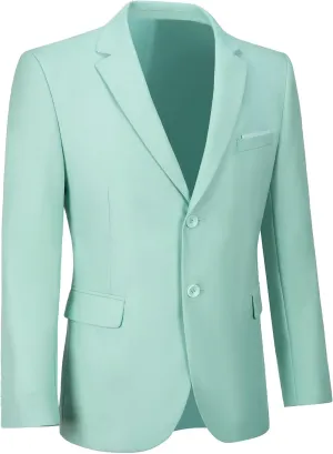 Mens Blazer Sports Coat Slim Fit 2 Button Solid Men's Casual Suit Blazer Jackets