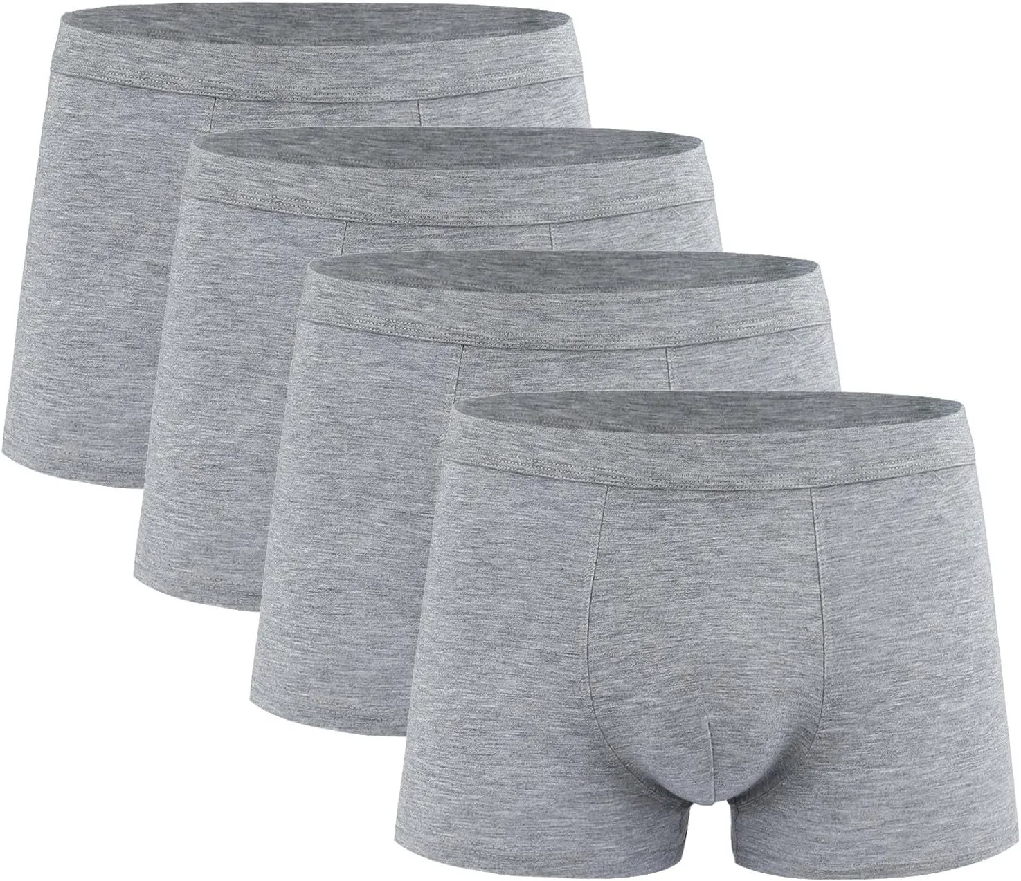 Men's Breathable Trunks 4 Pack Stretch Comfy Soft Underwear Versatile Athletic Lightweight Boxer Briefs Multi Pack