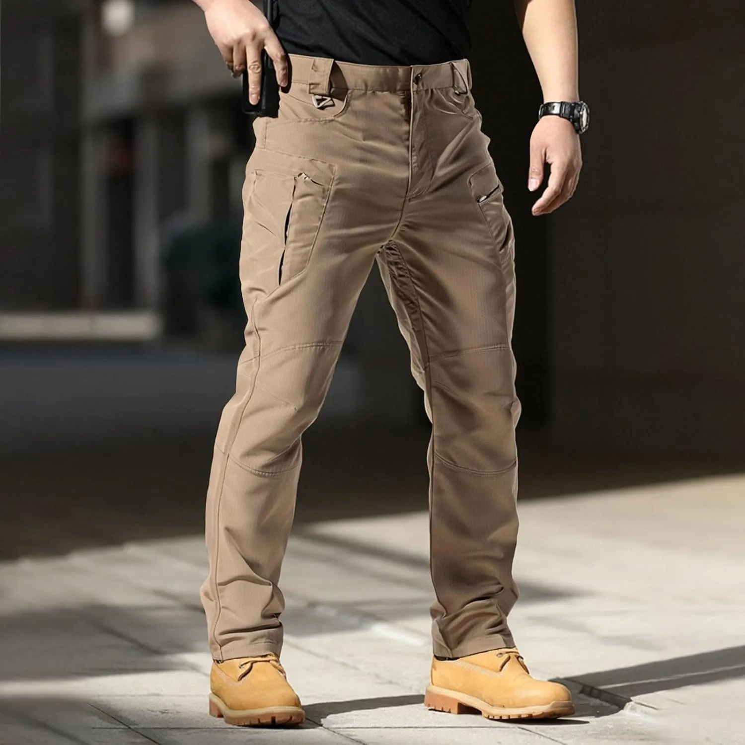 Men's Cargo Hiking Pants Lightweight Water Resistant Quick Dry Outdoor Travel Climbing Work Pants 2025