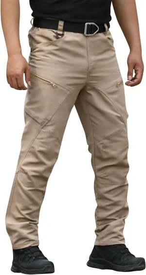 Men's Cargo Pants Baggy Casual Work Pants Hiking Water Resistant Tactical Pants Straight Multi Pockets Trousers