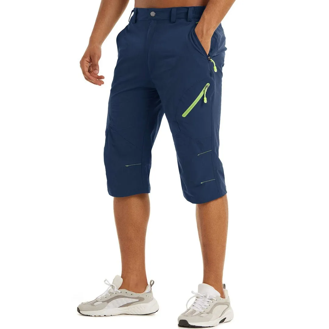 Men's Cargo Quick Dry Workout Hiking Capri Pants