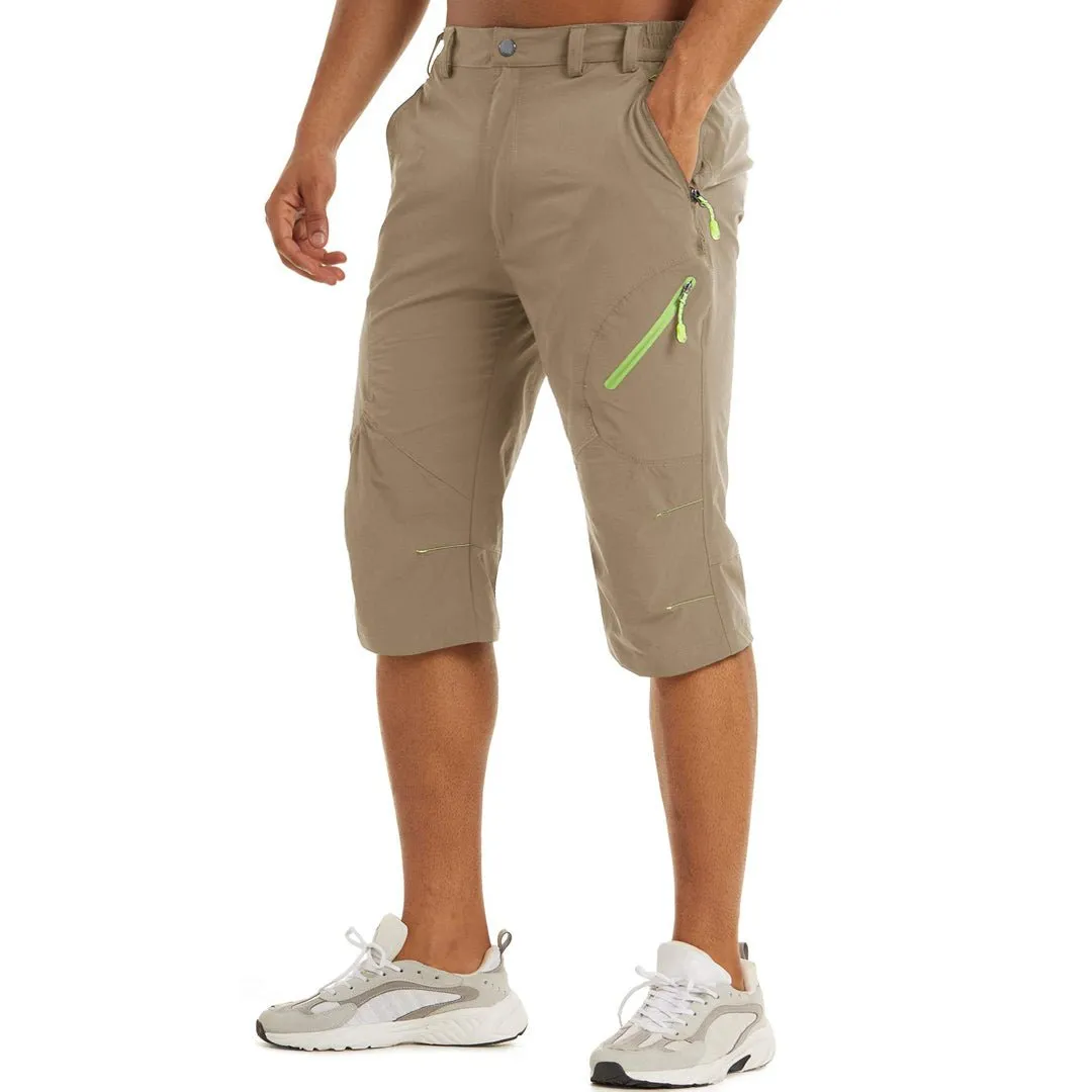 Men's Cargo Quick Dry Workout Hiking Capri Pants