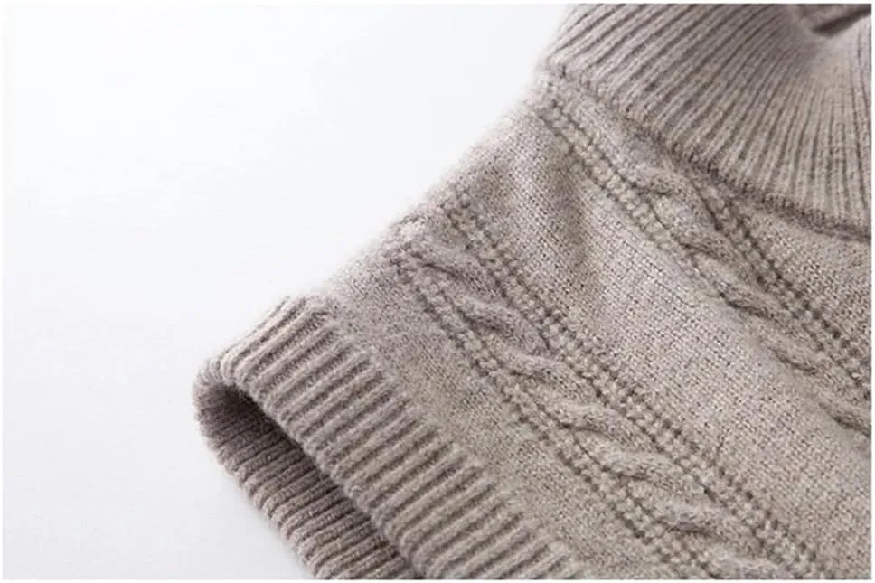 Men's Cashmere Cardigan Vest Knitwear Vest Sleeveless Zipper Cardigan Sweater Vest