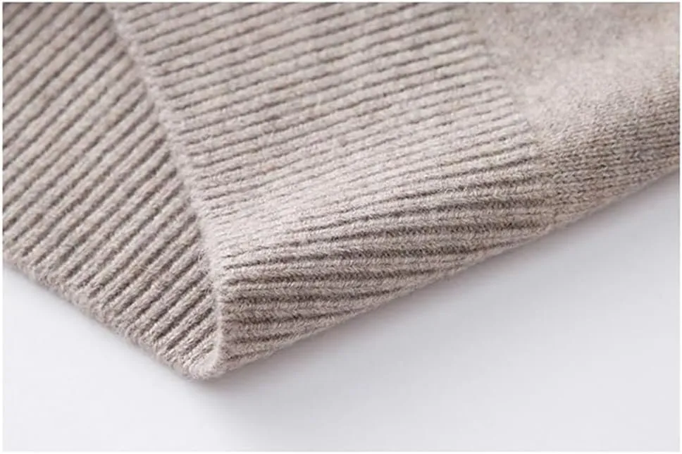 Men's Cashmere Cardigan Vest Knitwear Vest Sleeveless Zipper Cardigan Sweater Vest