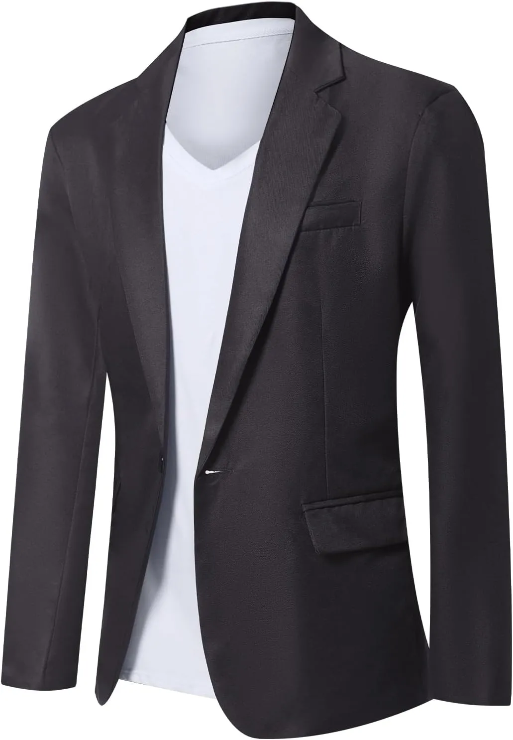Mens Casual Blazer Suit Jackets Slim Fit One Button Sport Coats Lightweight Business Daily Jacket