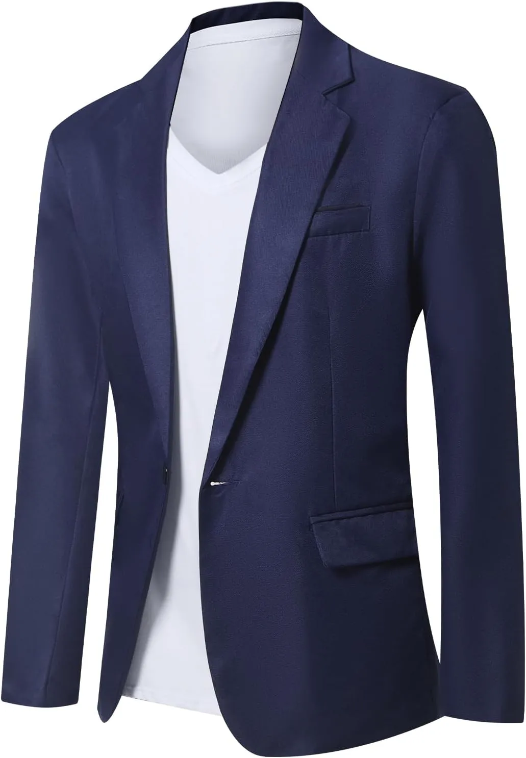 Mens Casual Blazer Suit Jackets Slim Fit One Button Sport Coats Lightweight Business Daily Jacket
