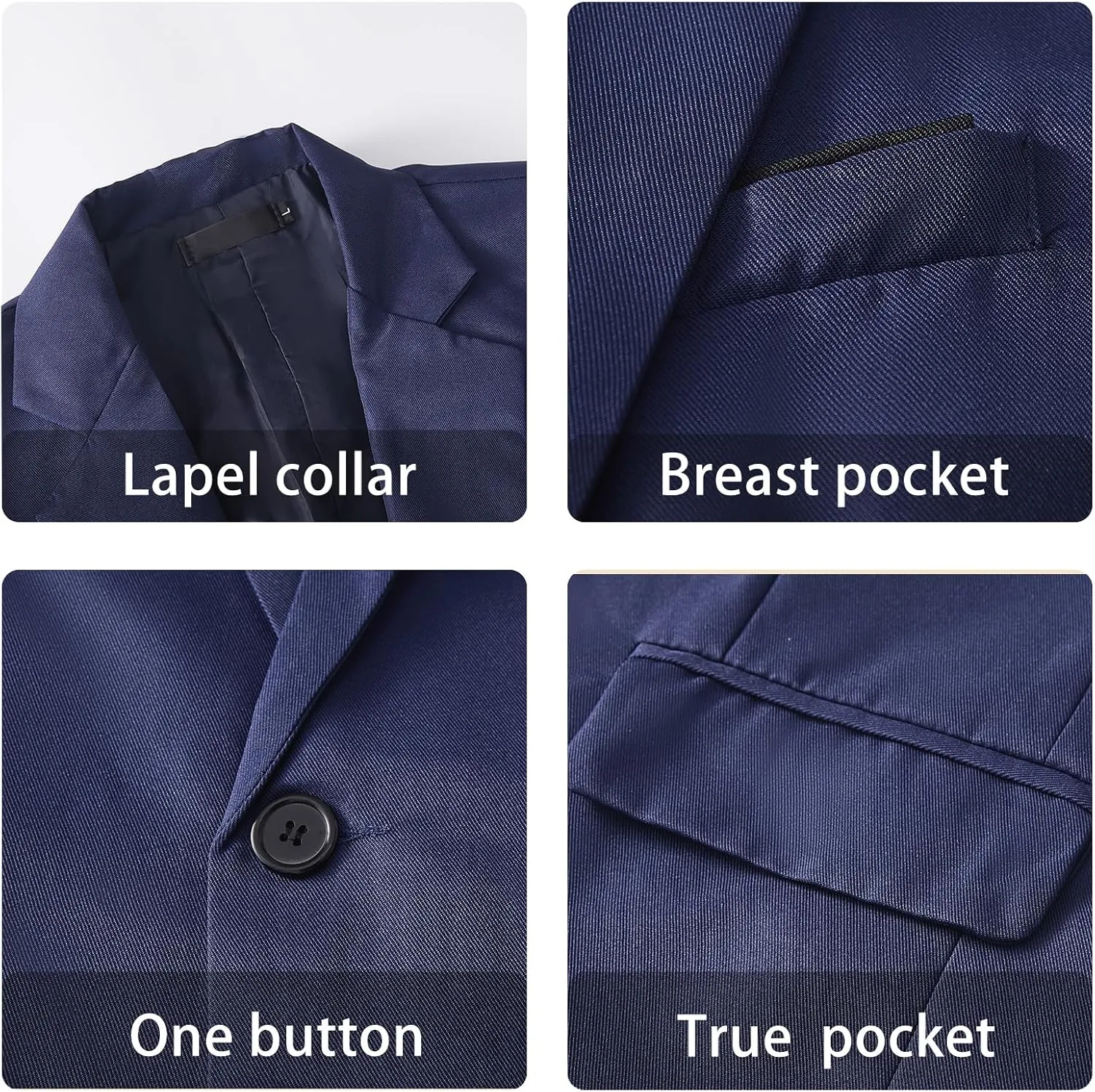 Mens Casual Blazer Suit Jackets Slim Fit One Button Sport Coats Lightweight Business Daily Jacket