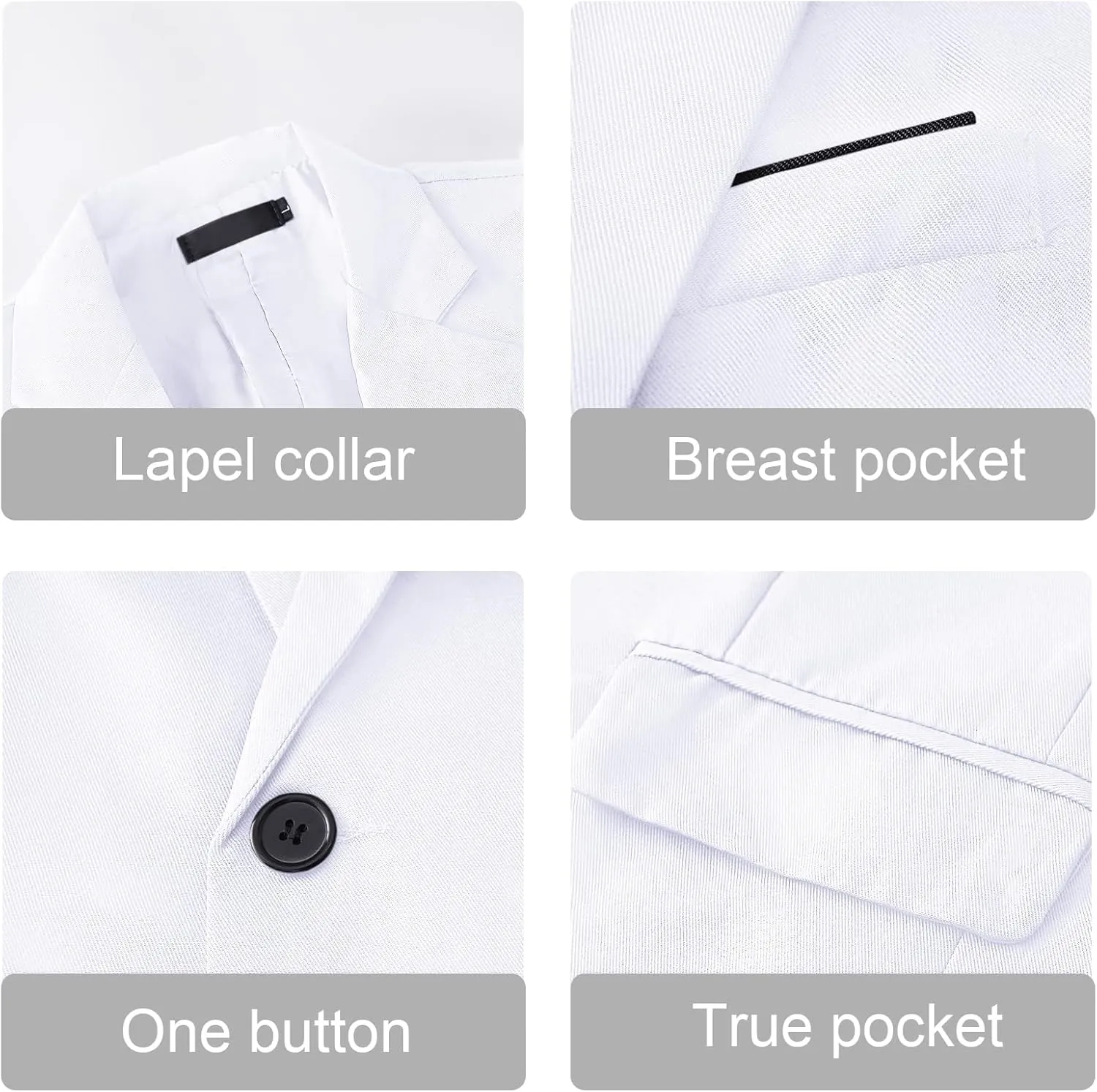 Mens Casual Blazer Suit Jackets Slim Fit One Button Sport Coats Lightweight Business Daily Jacket