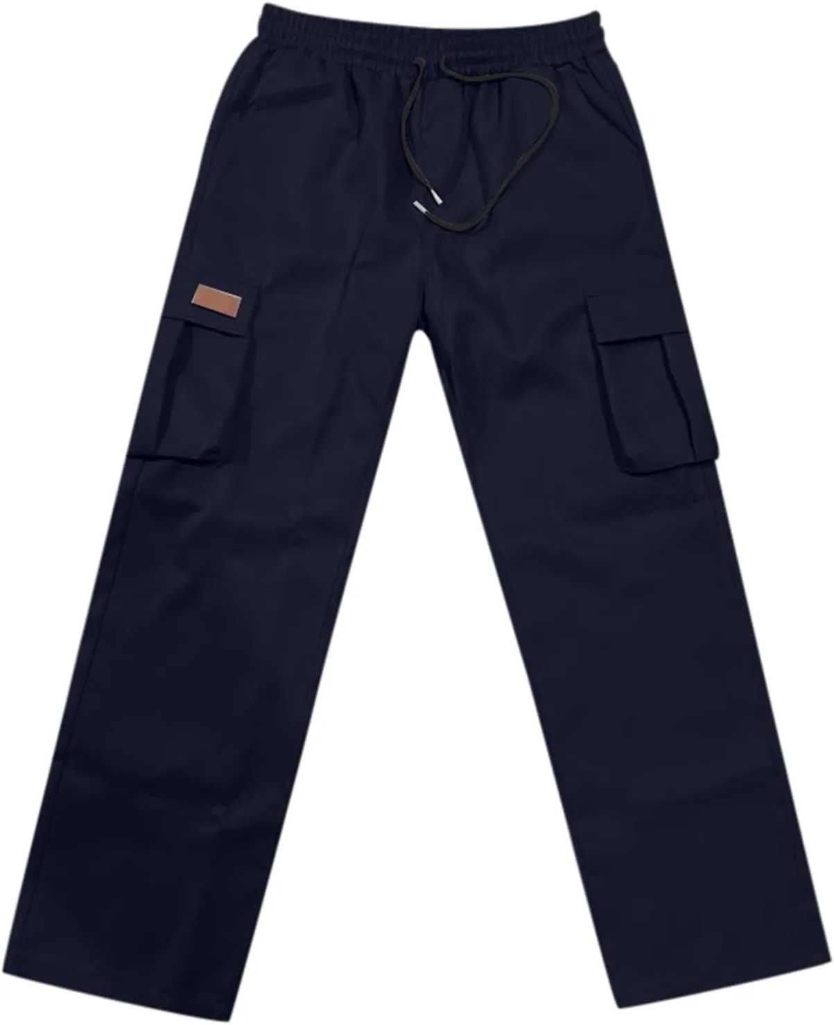 Men's Casual Cargo Pants Workout Joggers Stretch Sweatpants Drawstring Waist Hiking Tactical Pant with Multi Pockets