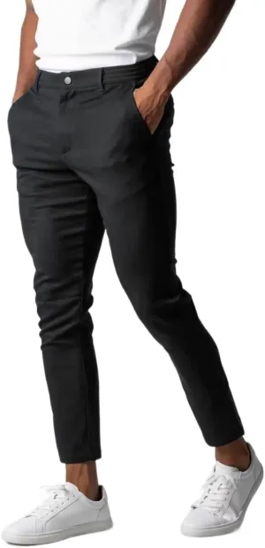 Men's Casual Elasticity Slim Fit Active Chinos Pants, Classic Wrinkle-Resistant Stretch Work Pants