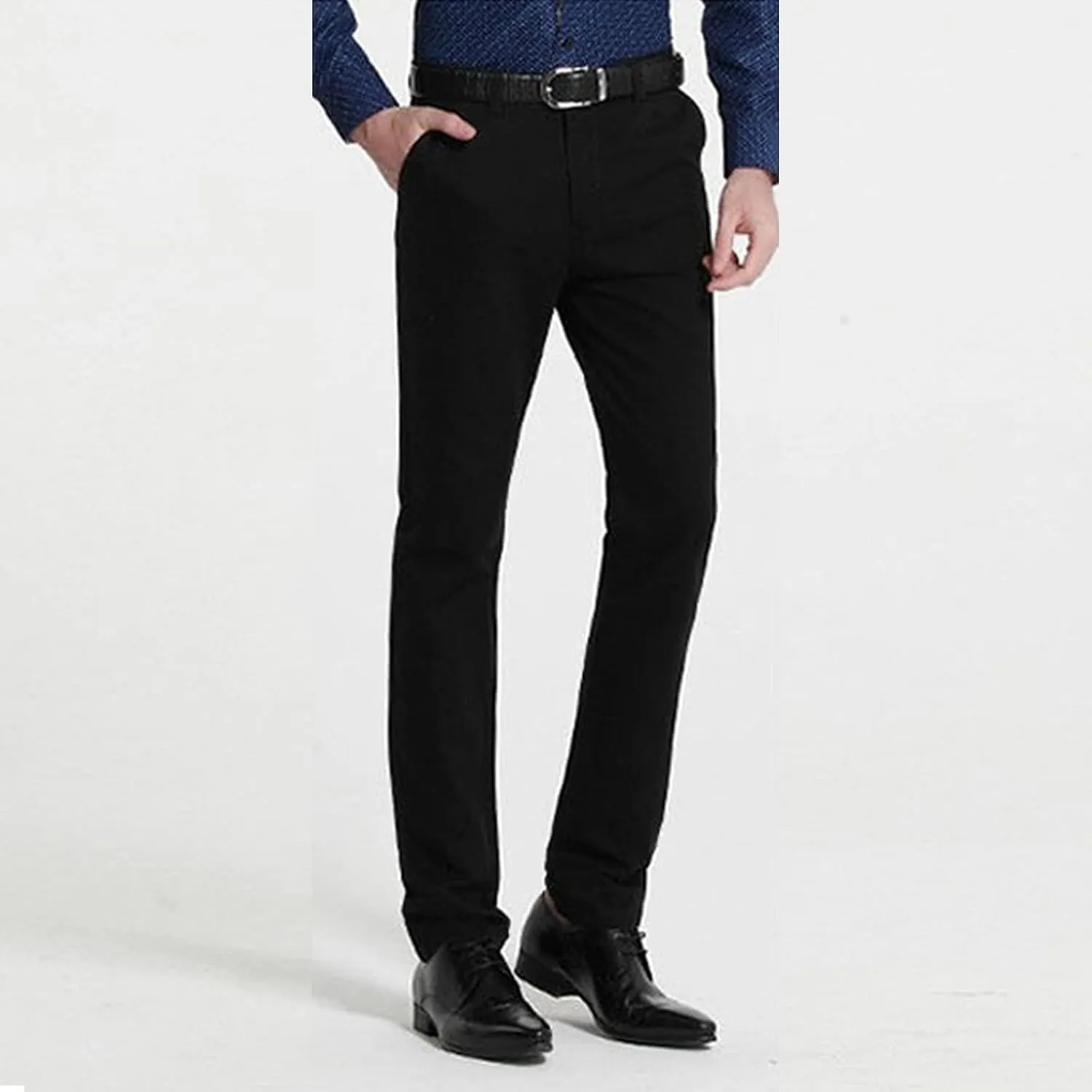 Men's Dress Pants Casual Cotton Pants Summer Casual Pants Men's Breathable Classic Business Casual Wedding Suit