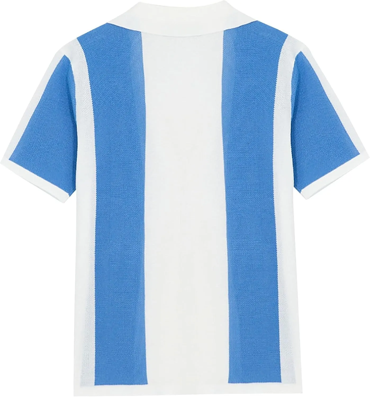 Men's Golf Polo Shirts Short Sleeve Striped Slim Fit Golf Shirt Lightweight Quick Dry Causal Classic Summer T-Shirt