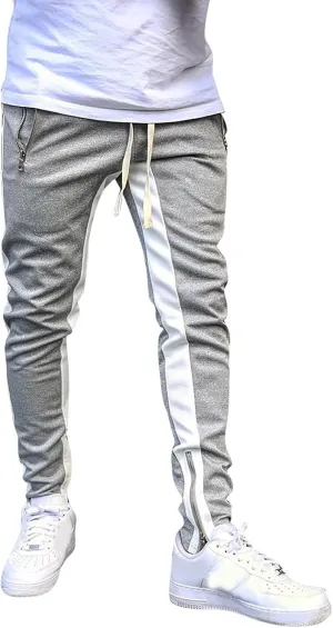 Men's Joggers Cargo Pants Slim Fit Drawstring Fashion Pants Sweatpants Casual Work Chino Pants with Pockets