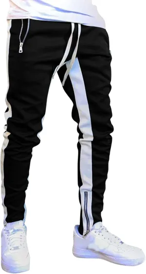 Men's Joggers Cargo Pants Slim Fit Drawstring Fashion Pants Sweatpants Casual Work Chino Pants with Pockets