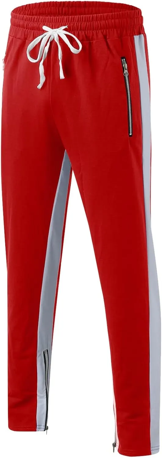 Men's Joggers Cargo Pants Slim Fit Drawstring Fashion Pants Sweatpants Casual Work Chino Pants with Pockets