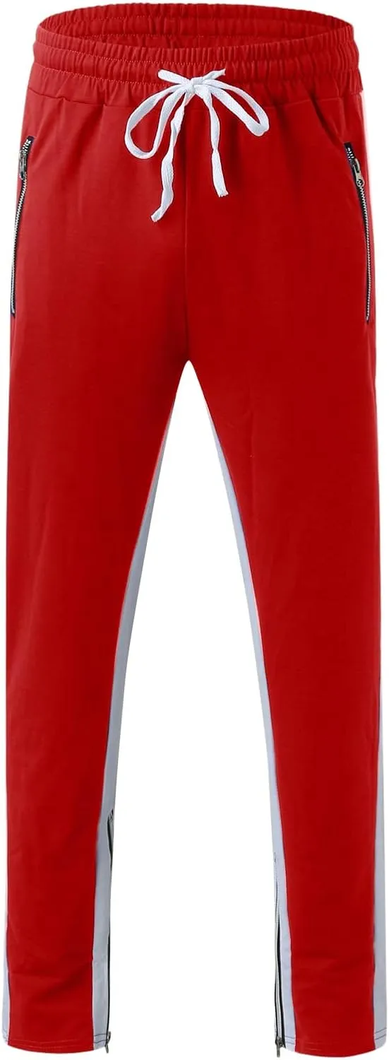 Men's Joggers Cargo Pants Slim Fit Drawstring Fashion Pants Sweatpants Casual Work Chino Pants with Pockets