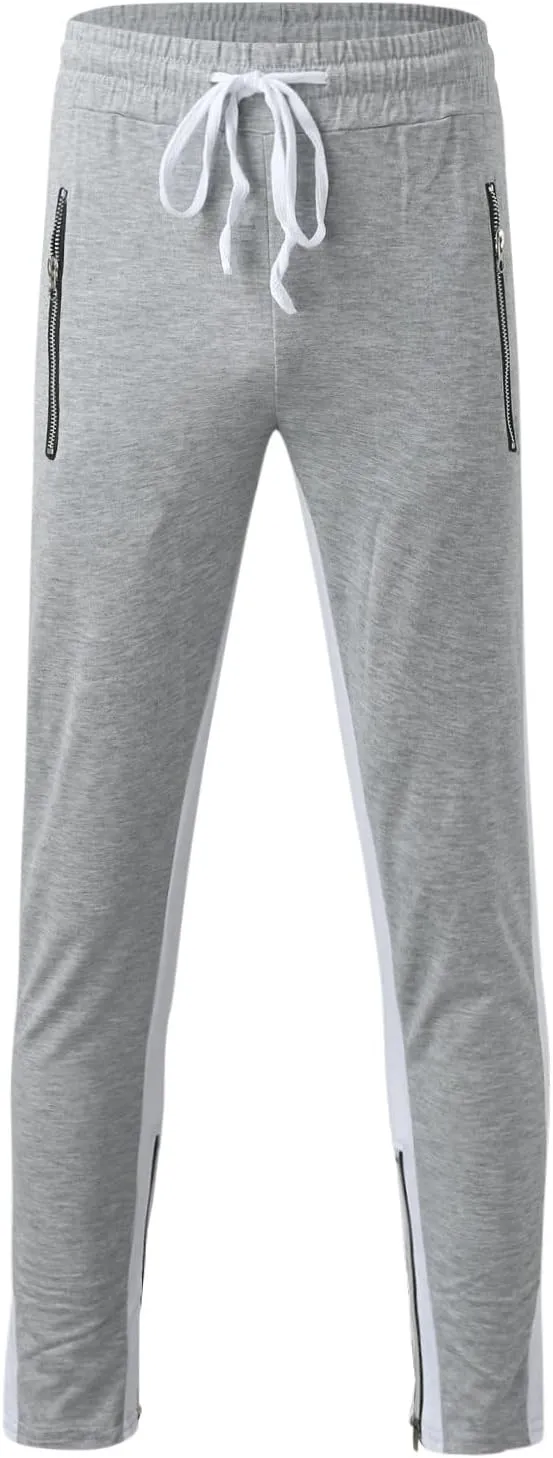 Men's Joggers Cargo Pants Slim Fit Drawstring Fashion Pants Sweatpants Casual Work Chino Pants with Pockets