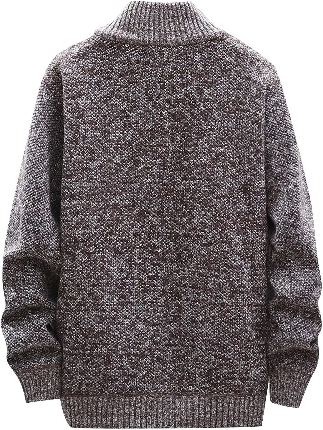 Mens Lightweight Sweaters Zip Up Stand Collar Cardigan Sweater Knitwear with Pockets Sweater Cardigan, XL-4XL
