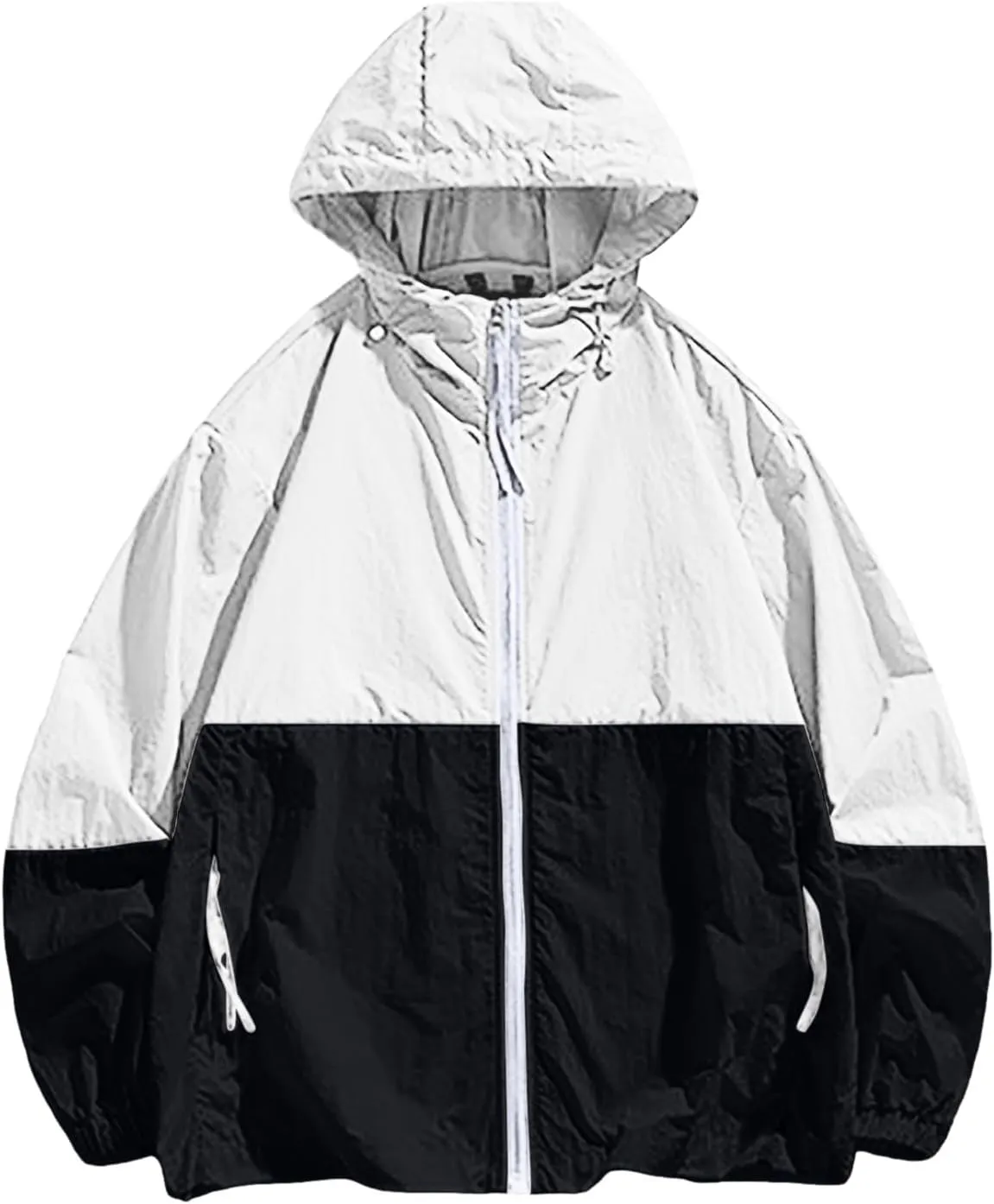 Men's Lightweight Windbreaker Jackets Outdoor Hooded Pocket Raincoat Jacket Men Zipper Cardigan Sweater Men's Cardigan