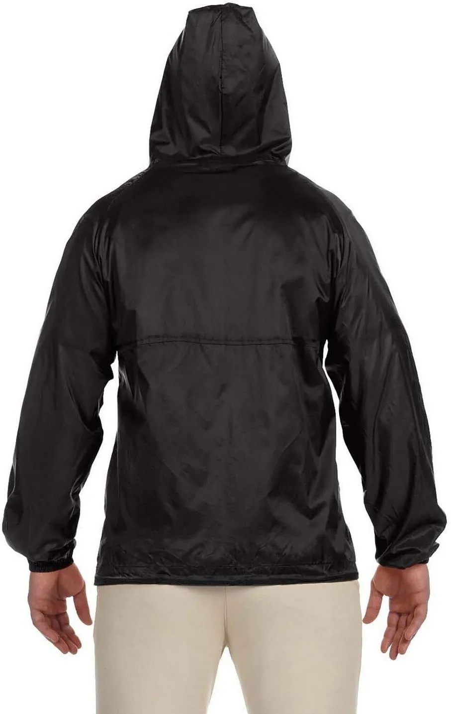 Men's Nylon Packable Pullover Hooded Jacket