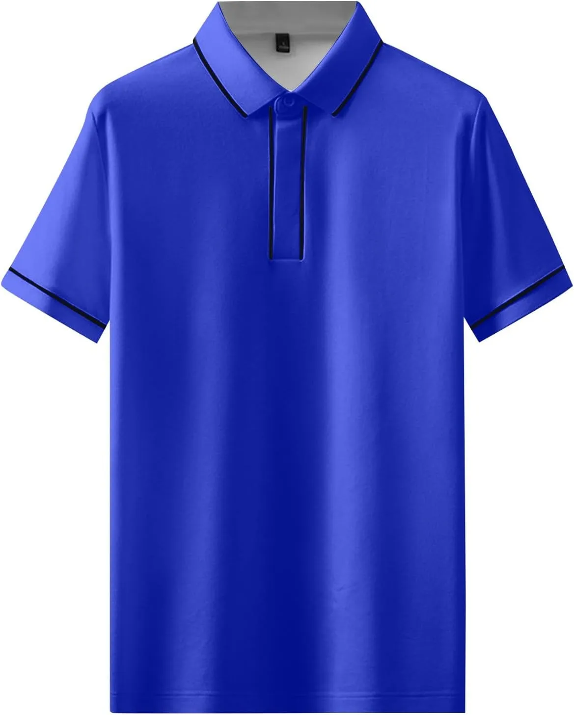 Mens Polo Shirts Short Sleeve Slim Fit Casual Button Polo T-Shirt Summer Lapel Golf Shirt 2025 Collared Tshirts