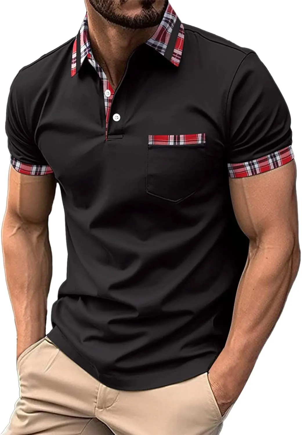 Mens Polo Shirts Summer Casual Tops Men's T Shirts Golf Shirts Men Polo Shirt Mens Slim Fit Tee para Hombres Mens