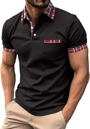 Mens Polo Shirts Summer Casual Tops Men's T Shirts Golf Shirts Men Polo Shirt Mens Slim Fit Tee para Hombres Mens