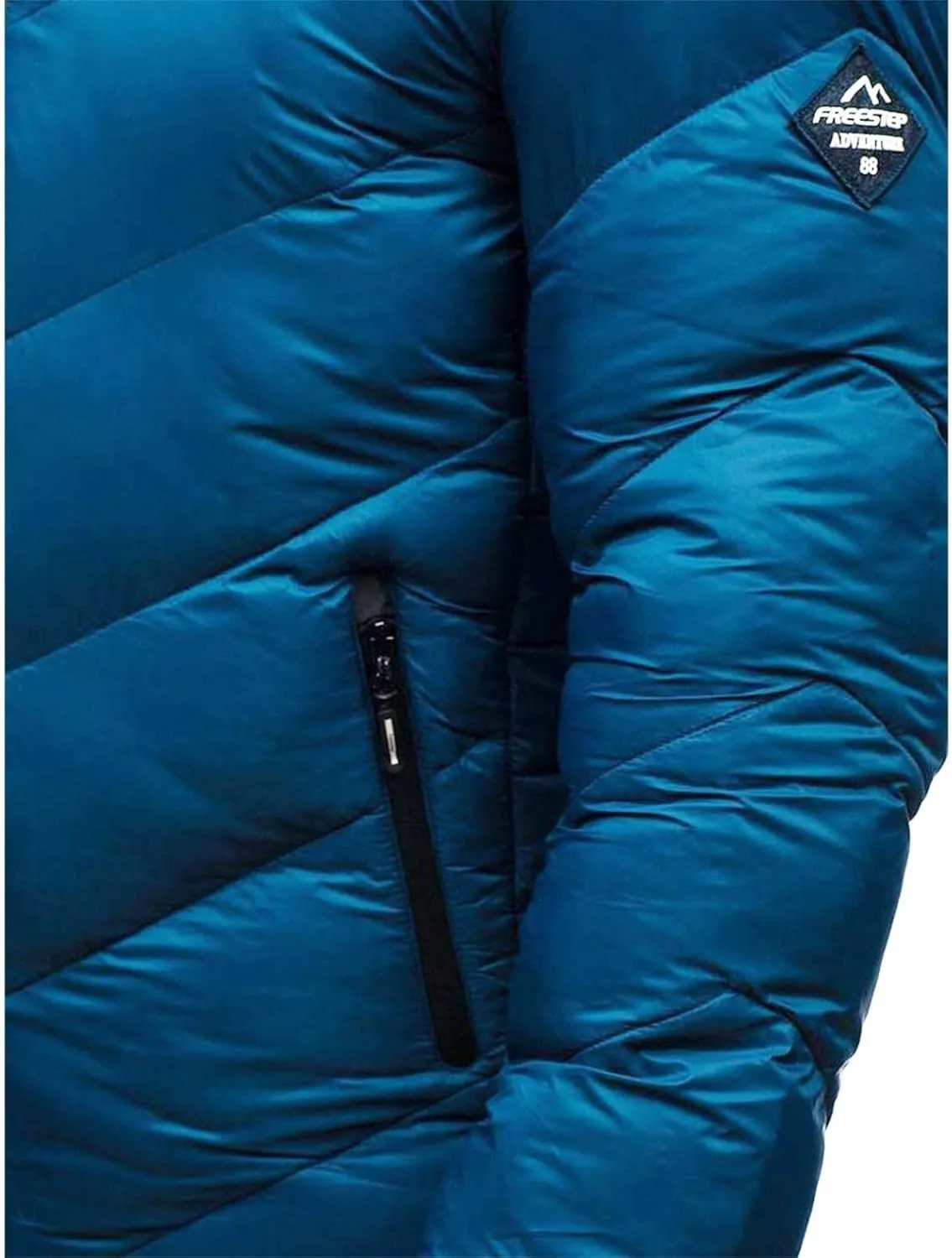 Men's Puffer Jacket with Hood Winter Casual Warm Down Coat Mid-weight Cotton-padded Snow Coat Outerwear