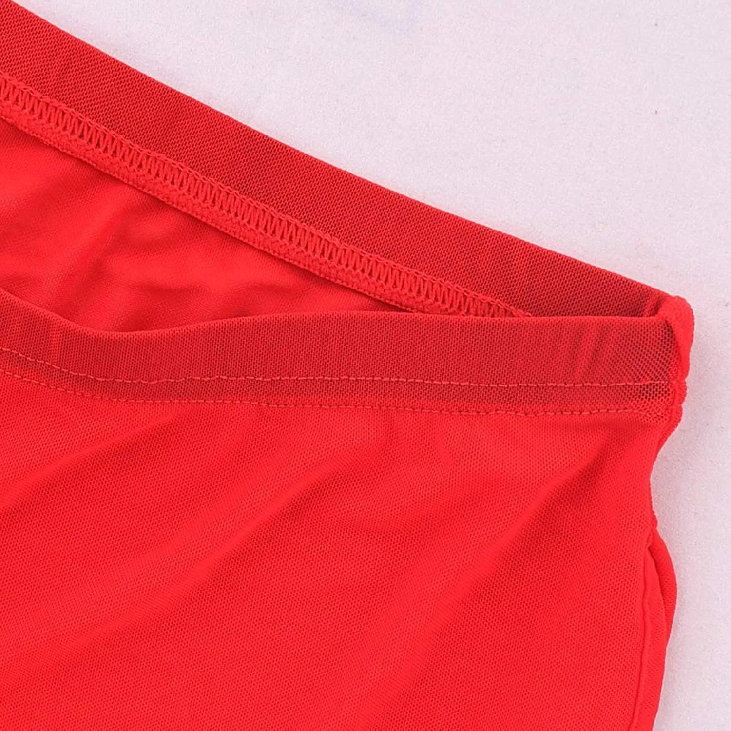 Men's Sexy Underwear Boxer Brief Trunks Split Mesh See Through Side Silt Leg Breathable Stretch Underpants Panties
