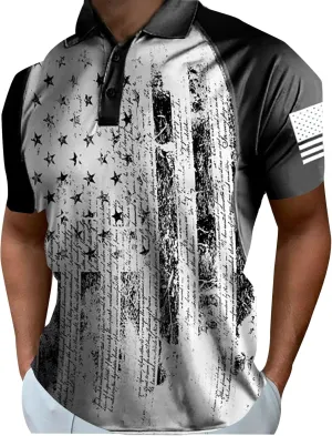 Mens Shirts Short Sleeve Soft Loose Outdoor Sports Lapel Solid Color Camouflage Printing Raglan Sleeve Top Short