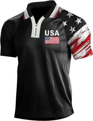 Mens Shirts Short Sleeve Soft Loose Outdoor Sports Lapel Solid Color Camouflage Printing Raglan Sleeve Top Short