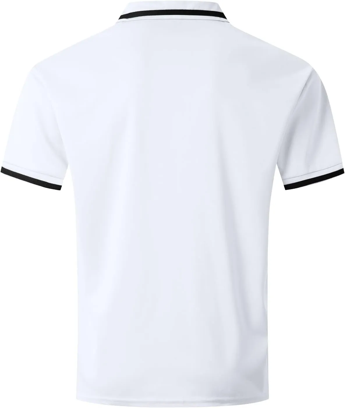 Mens Short Sleeve Golf Shirt Basic Button Down Spread Collar Shirts Lightweight Slim Fit Golf Shirt