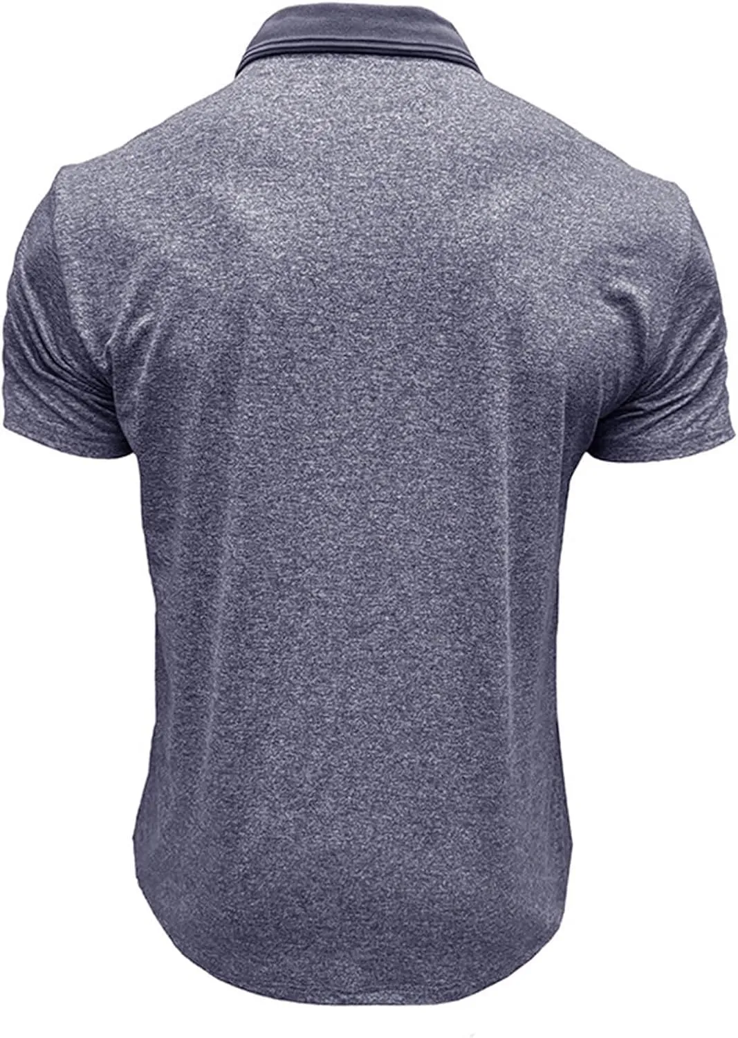 Mens Short Sleeve Shirts Lapel Collar Front Button T Shirt Solid Color Loose Fit Casual Lightweight Summer Tops