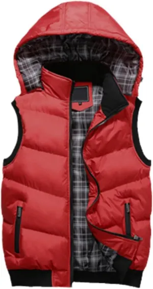 Mens Spring Winter Fashion Sleeveless Jackets Male Cotton-Padded Vests Men Thicken Waistcoats