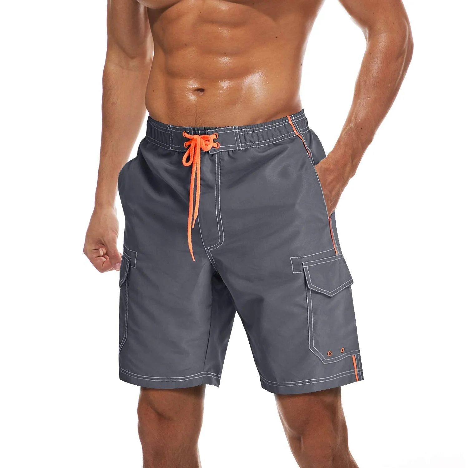 Men's Summer Quick-Dry Swim Bathing Trunks Beach Shorts