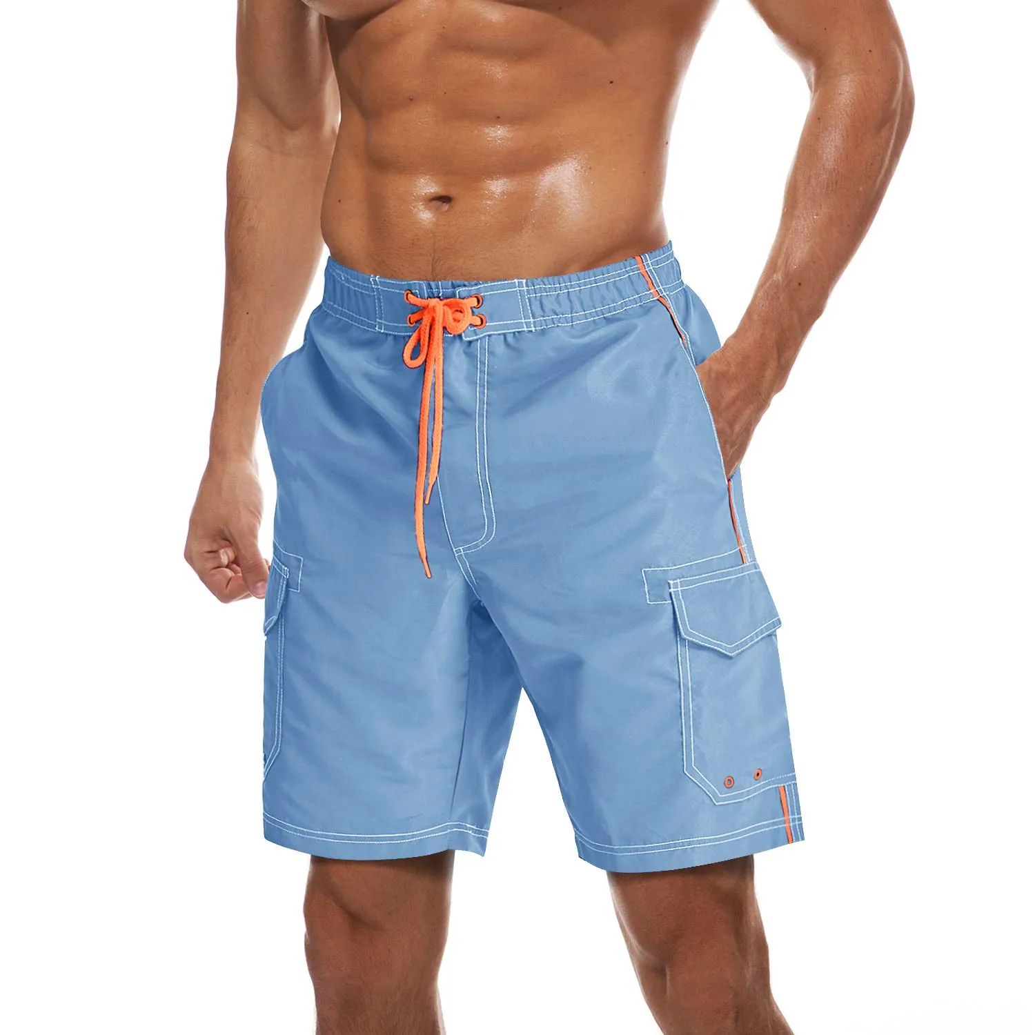 Men's Summer Quick-Dry Swim Bathing Trunks Beach Shorts