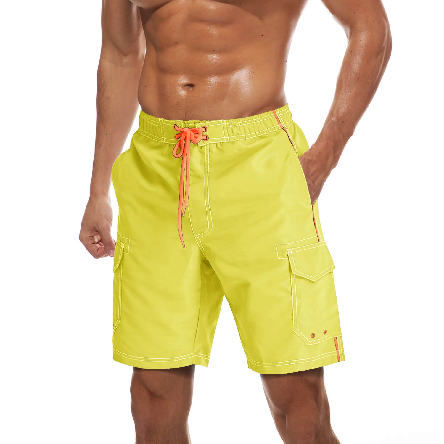 Men's Summer Quick-Dry Swim Bathing Trunks Beach Shorts