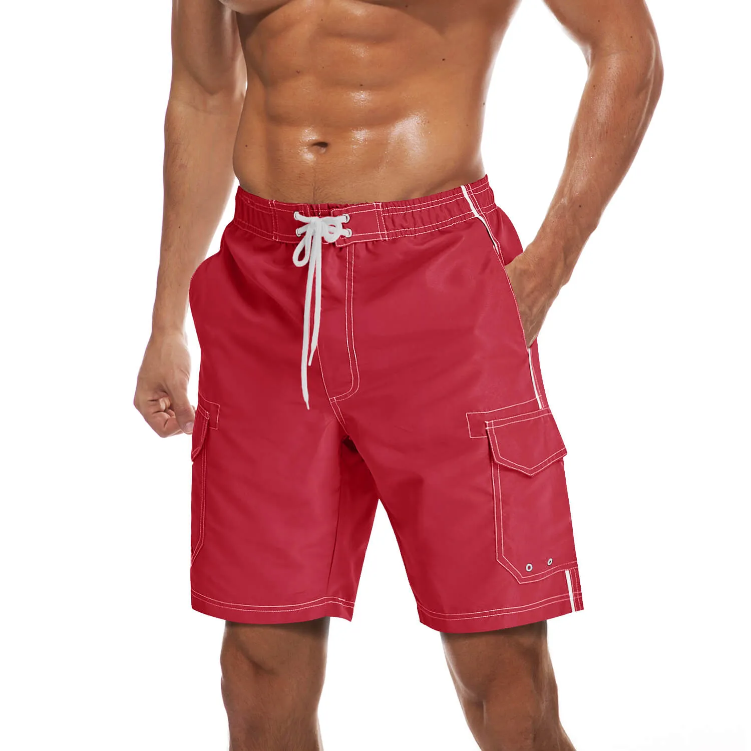 Men's Summer Quick-Dry Swim Bathing Trunks Beach Shorts