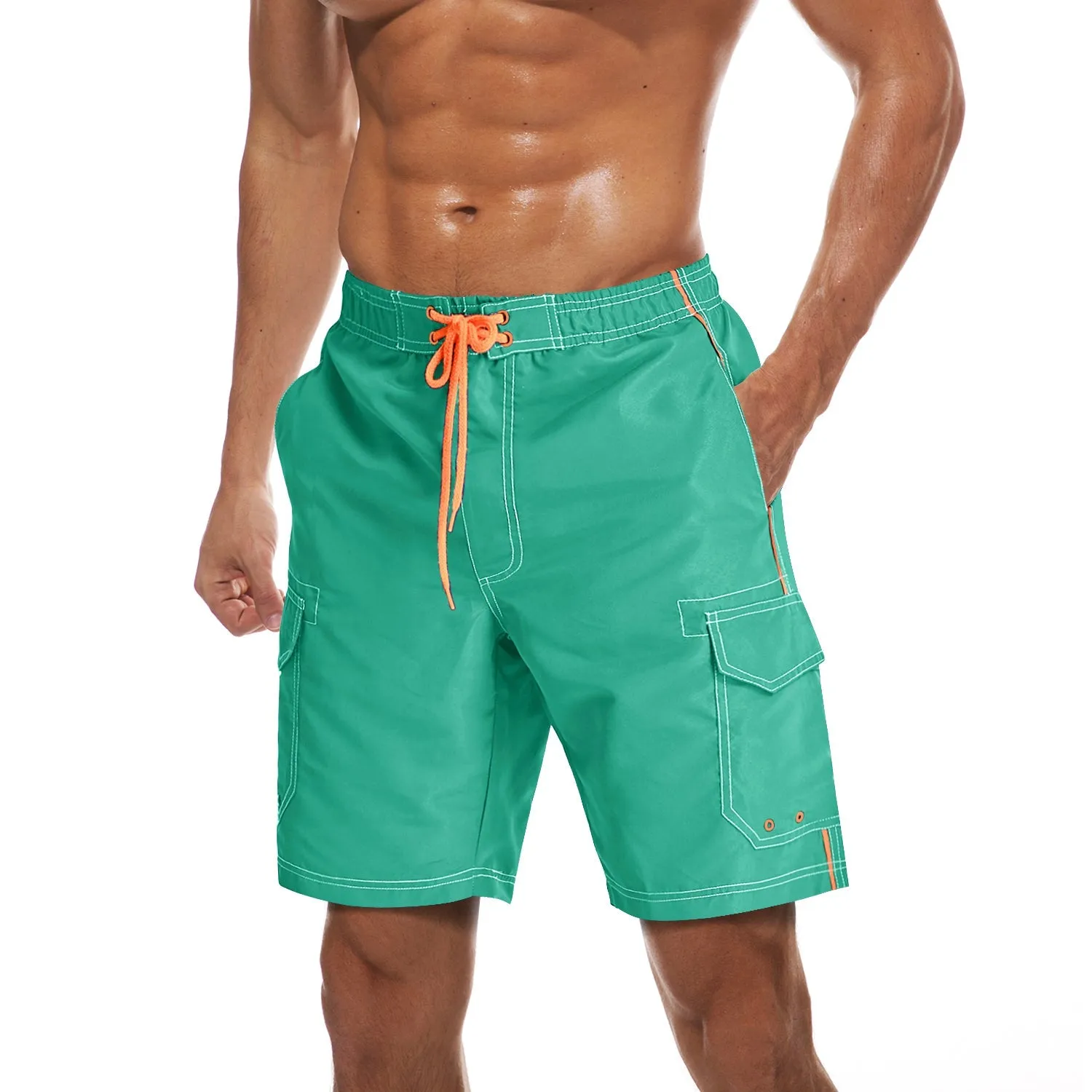 Men's Summer Quick-Dry Swim Bathing Trunks Beach Shorts