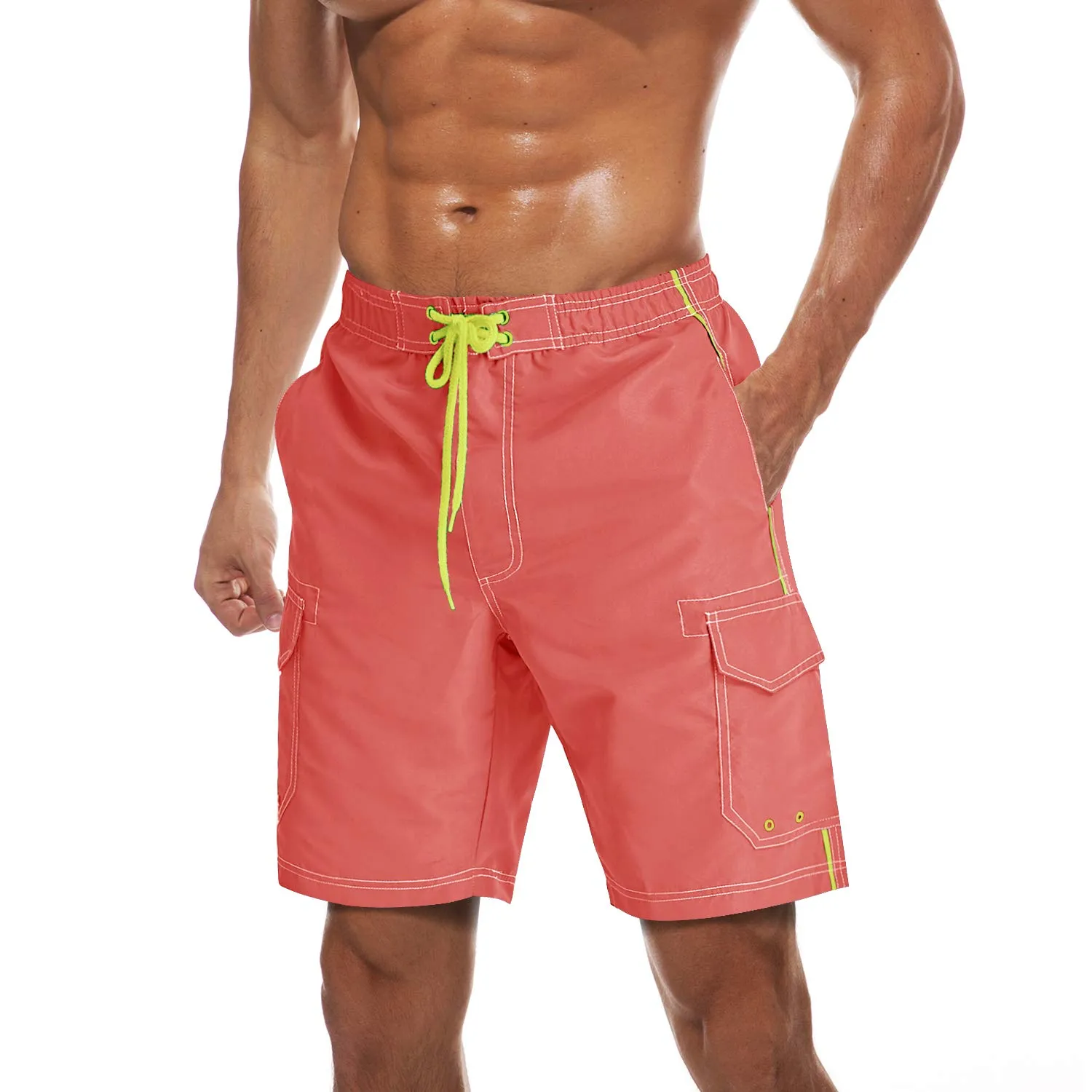 Men's Summer Quick-Dry Swim Bathing Trunks Beach Shorts