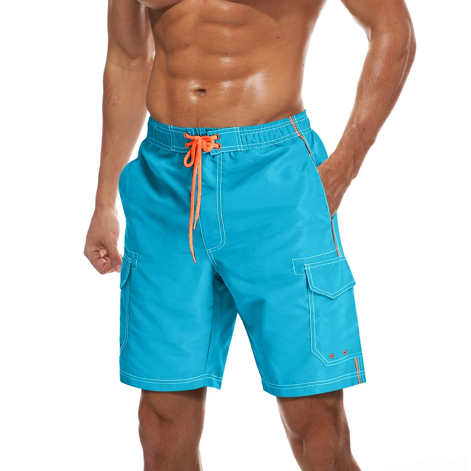 Men's Summer Quick-Dry Swim Bathing Trunks Beach Shorts