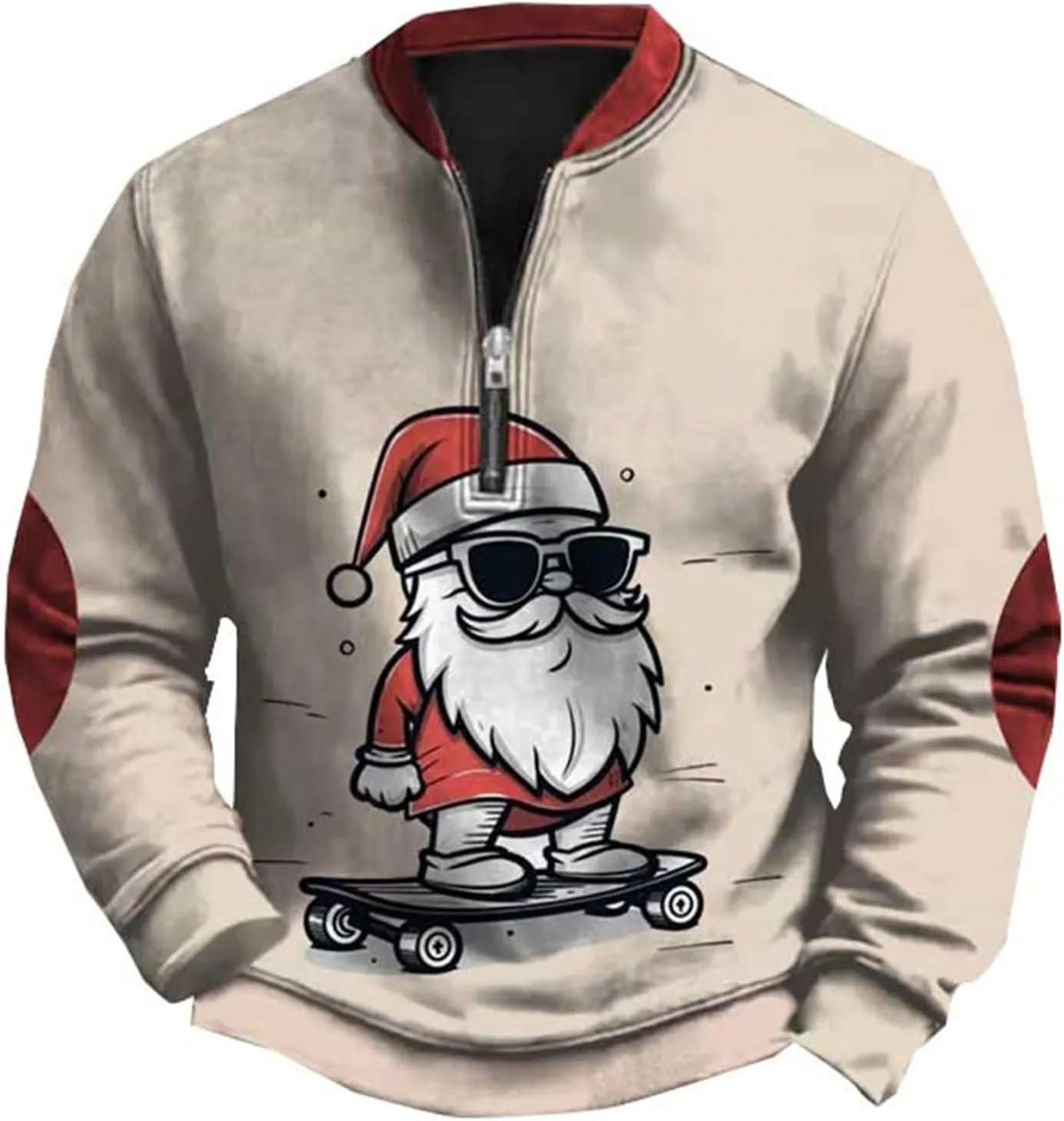 Mens Sweatshirt Stand Collar Corduroy Polo Zipper Long Sleeve Sweatshirt Stand Collar Pullover 2024 Sweaters Men's