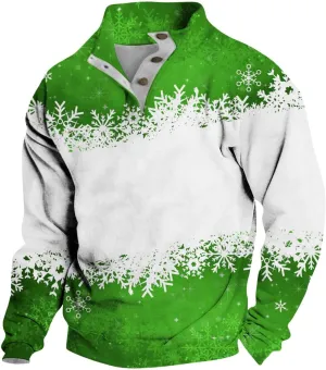 Mens Sweatshirt Stand Collar Corduroy Polo Zipper Long Sleeve Sweatshirt Stand Collar Pullover 2024 Sweaters Men's