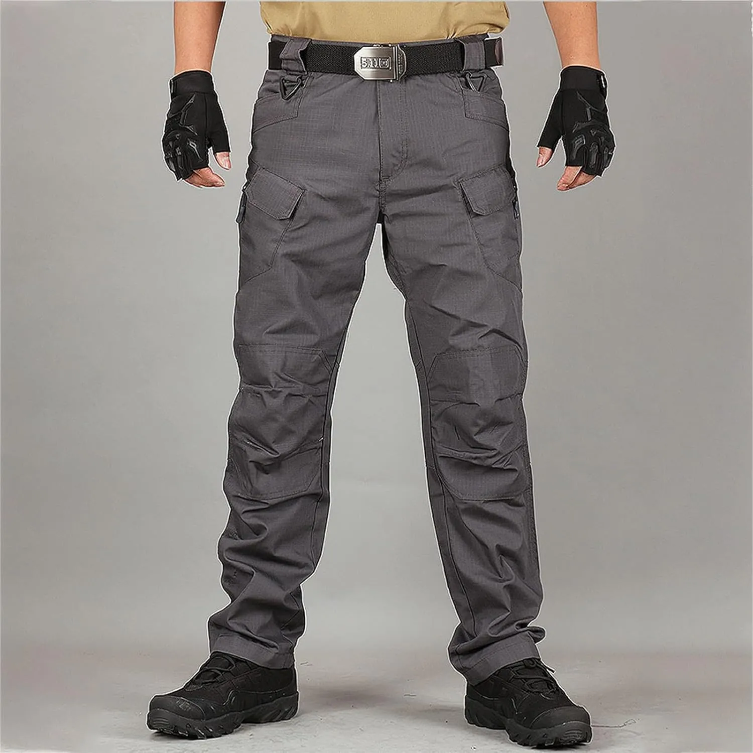 Men's Tactical Cargo Pants, Ripstop Water Resistant Cargo Work Pants for Men, Stretch Hiking Pants with Multi Pockets
