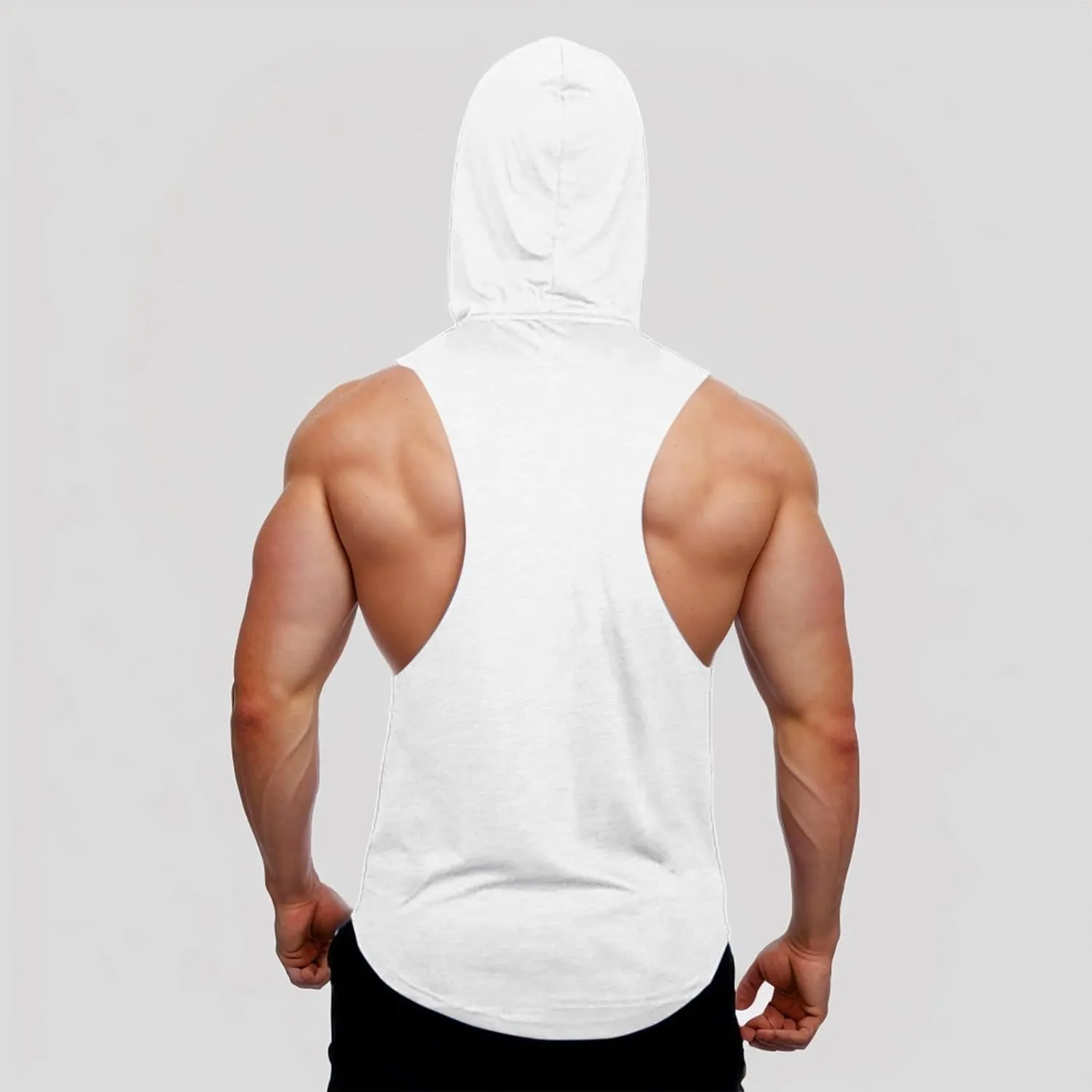Men's Tank Tops Summer Casual Sports Breathable Sleeveless Fitness Hoodie Tank Shirts
